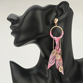 Fabric Drop Earrings