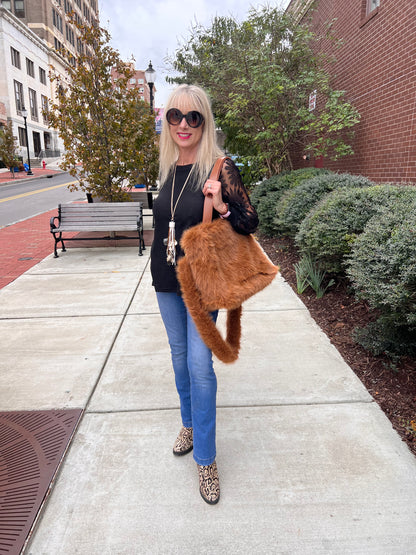Long Sleeve Top w/Lace Sleeves