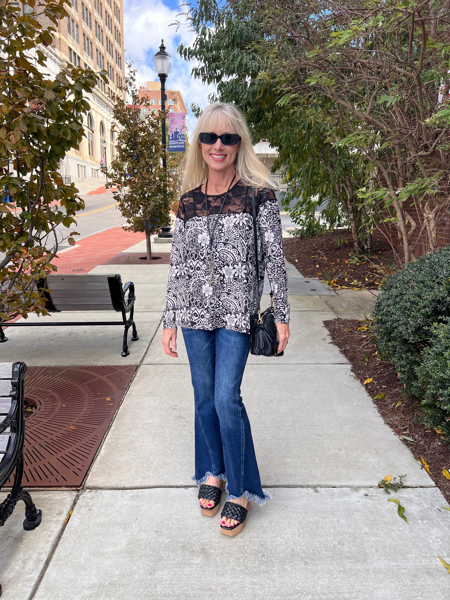 Western Paisley w/Lace Top