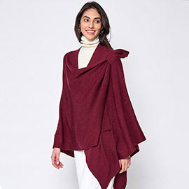 Asymmetrical Pull Through Poncho