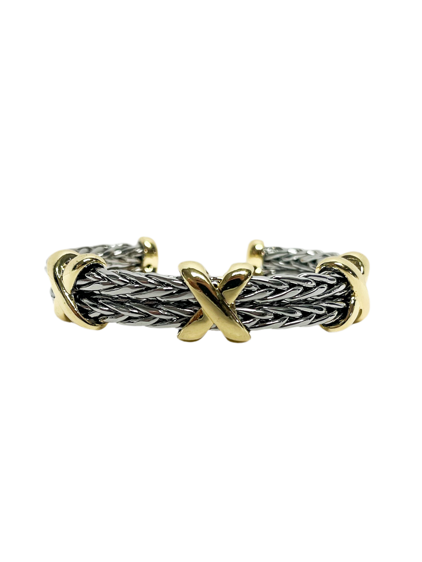 Cross tie bracelet