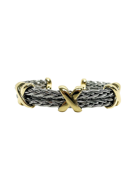 Cross tie bracelet
