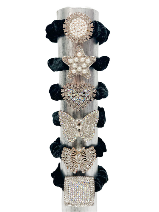 Crystal scrunchies