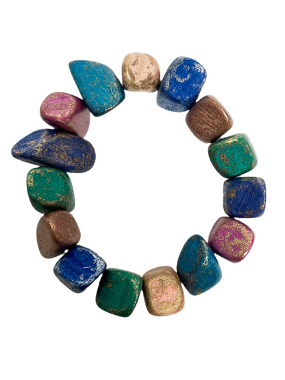 Multicolored stretch bracelet