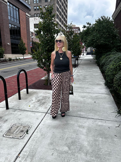 Half/Half Wide Leg Pant