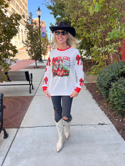 Cowgirl Christmas Top
