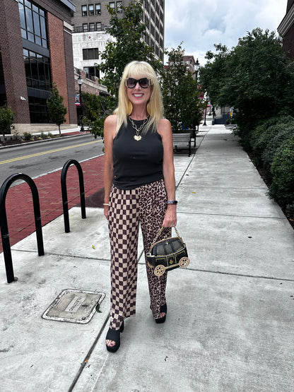 Half/Half Wide Leg Pant