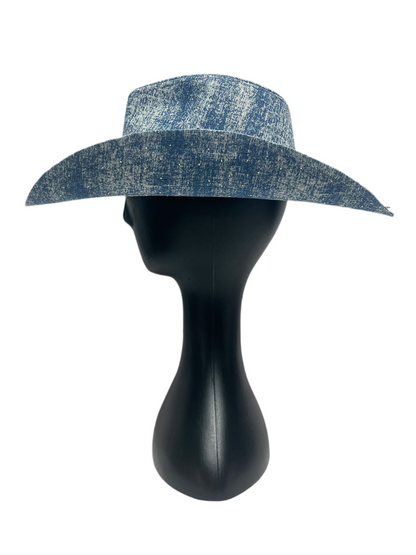 Bedazzled denim cowboy hat