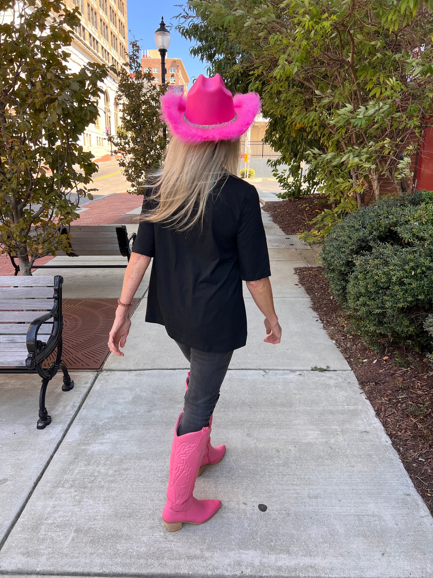 Pink Sequin Candy Cane Top