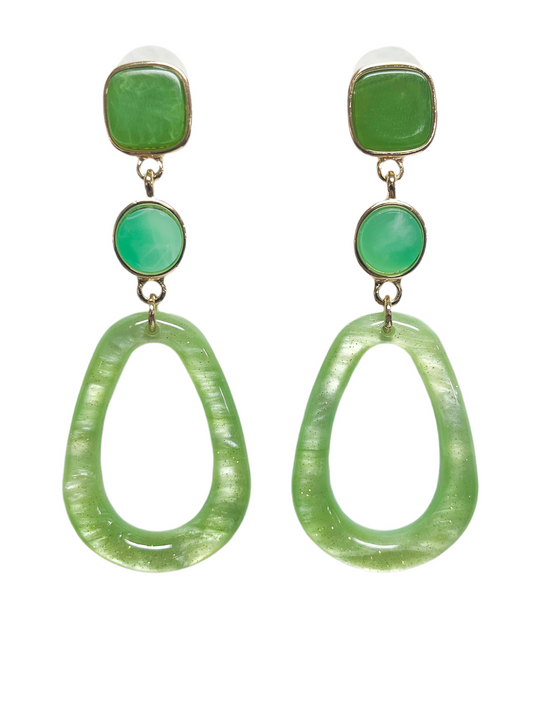 Teardrop Link Earrings