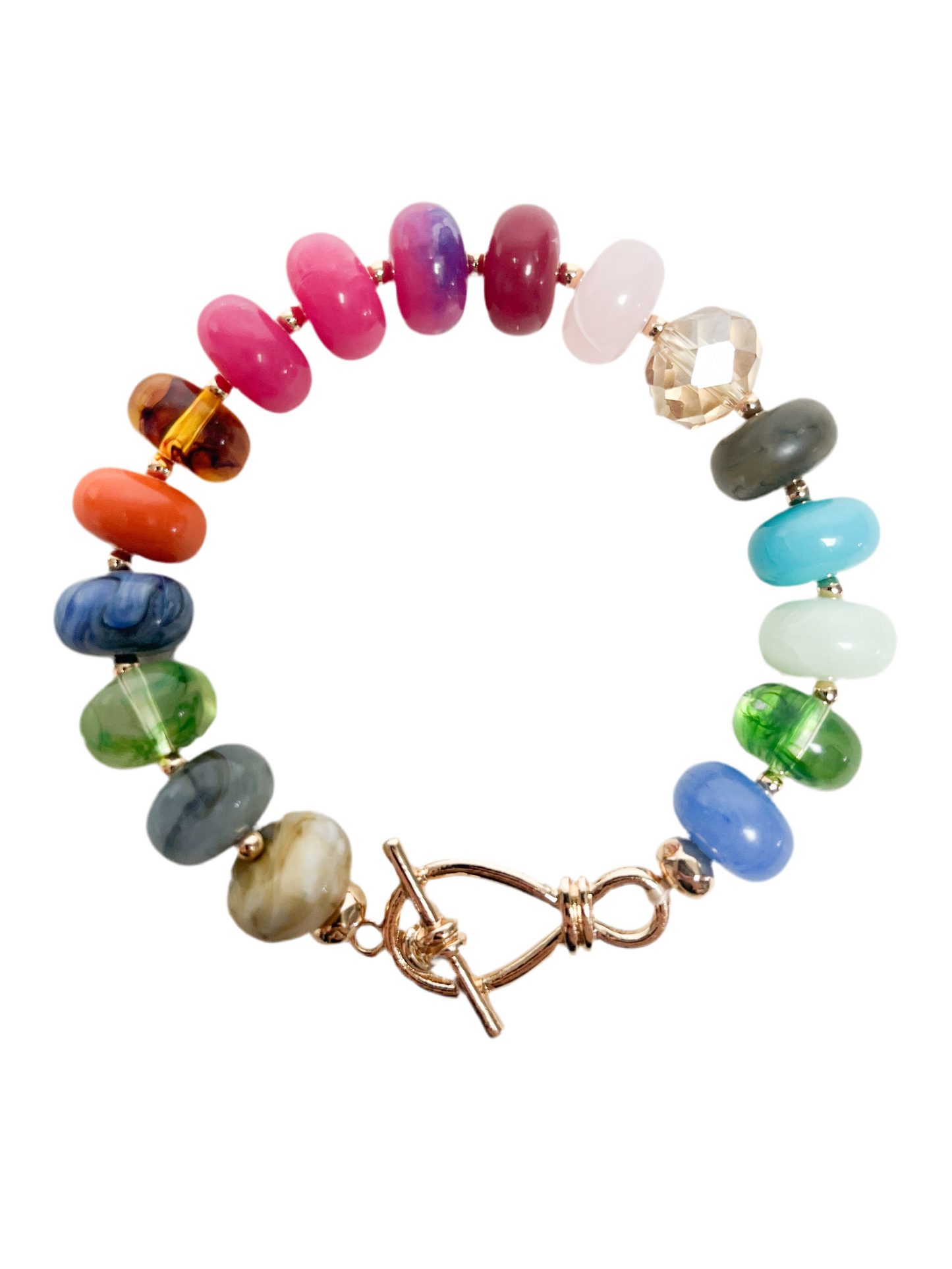 Multi Beaded Stretch Bracelet