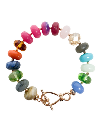 Multi Beaded Stretch Bracelet