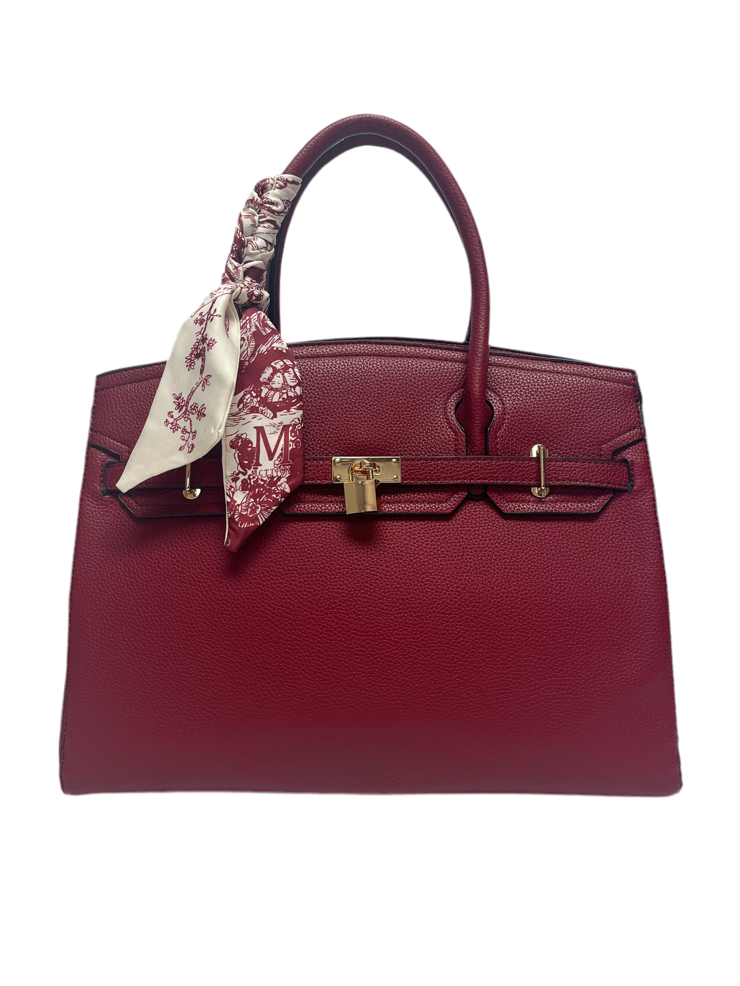 Burgundy handbag 3 piece set
