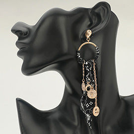 Fabric Drop Earrings
