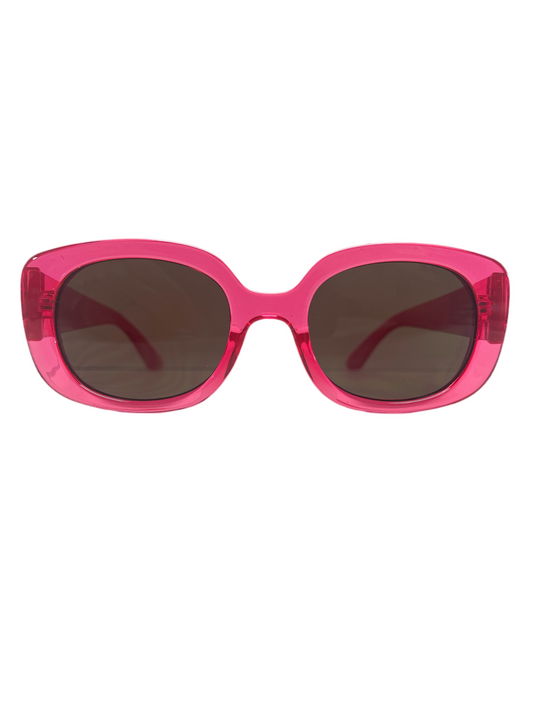 Pink translucent sunglasses