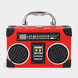Red Small Boombox Handbag