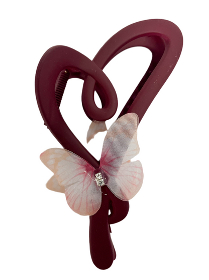 Heart hair clip