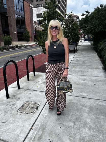 Half/Half Wide Leg Pant