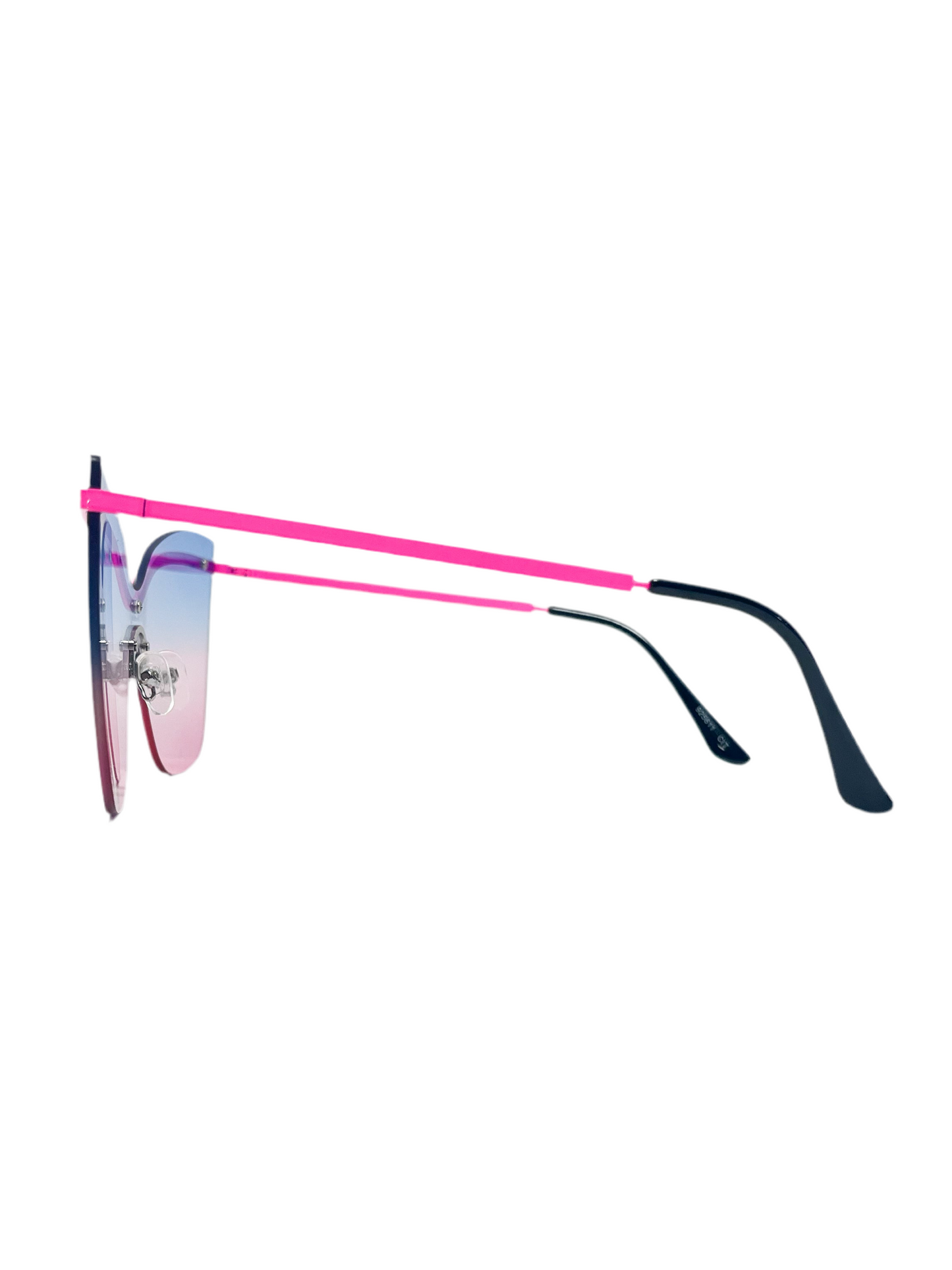 Blue and pink lens sunglasses