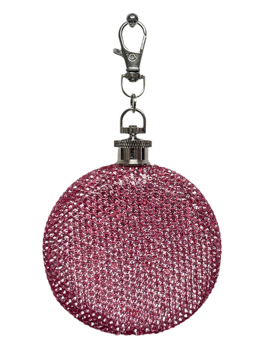 Pink rhinestone container