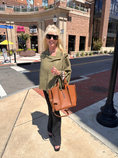 Ruana With Strap