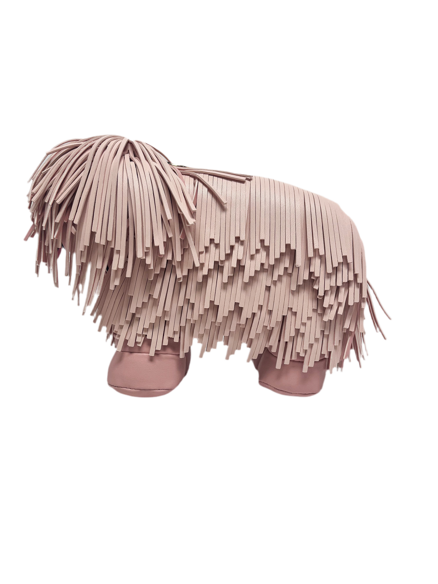 Pink Fringe Crossbody