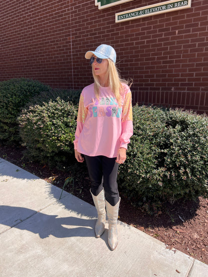 Spooky season long sleeve top(small)