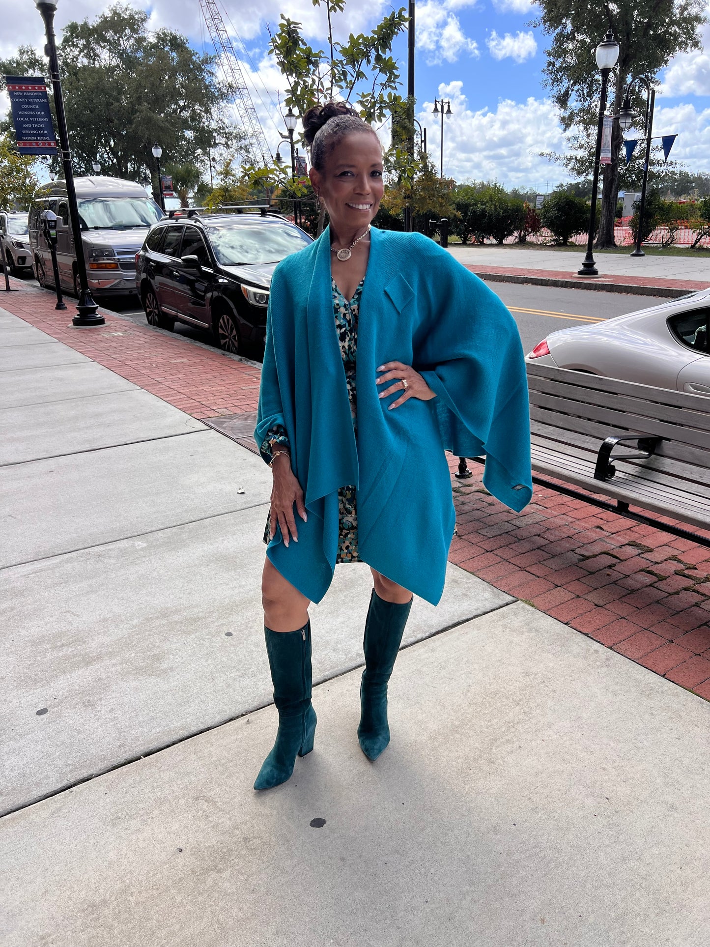 Asymmetrical Pull Through Poncho