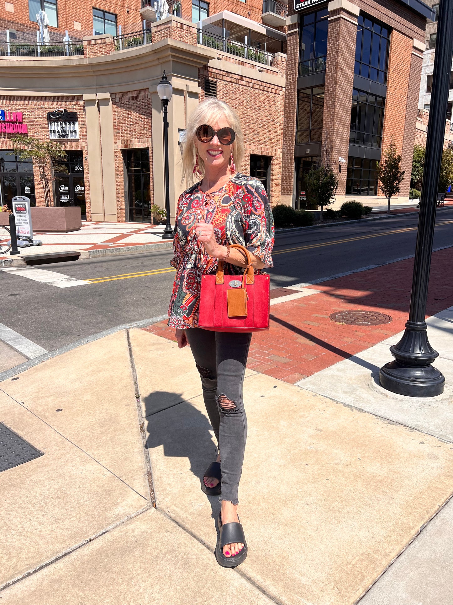 Paisley Printed Top