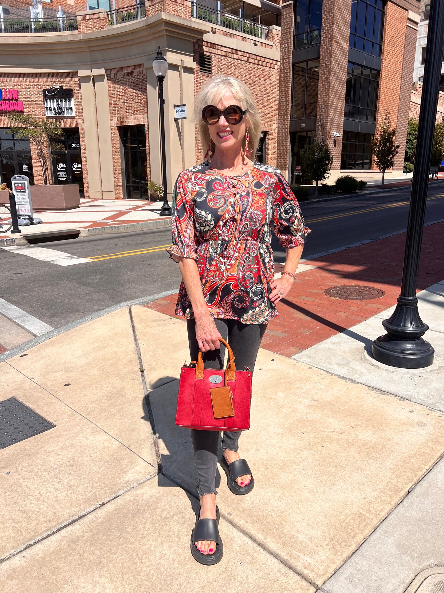 Paisley Printed Top