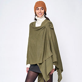 Asymmetrical Pull Through Poncho