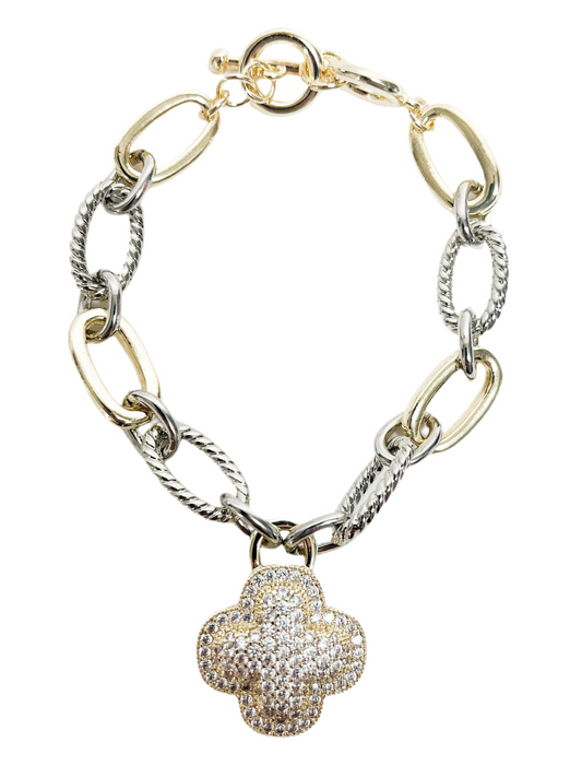 Quatrefoil Charm Bracelet