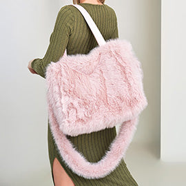 Fluffy Faux Fur Oversized Tote Bag