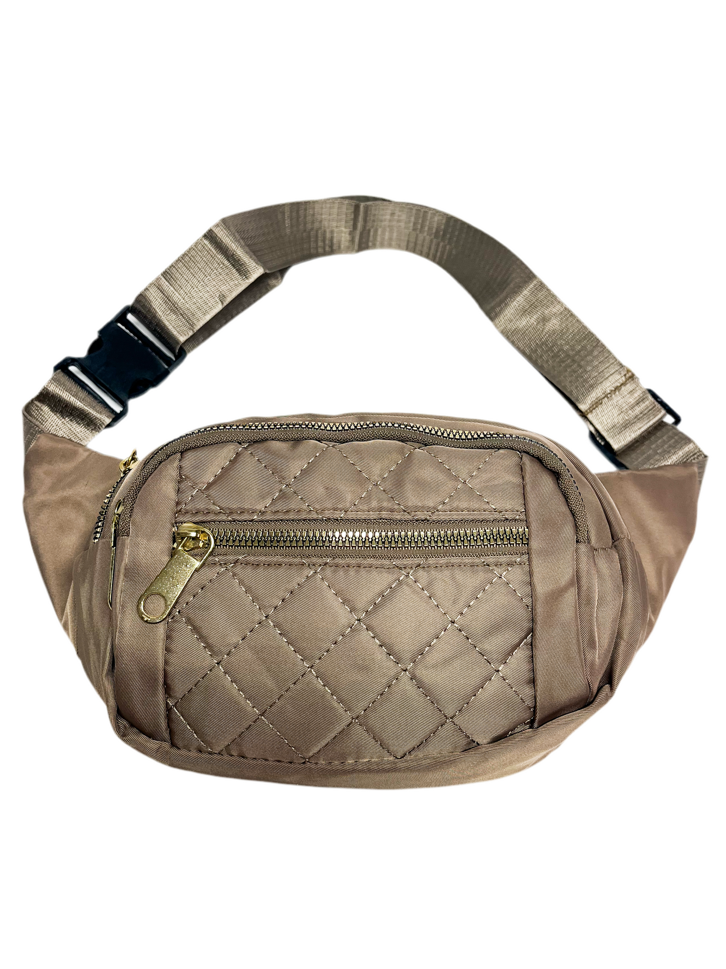 Quilted fanny pack purse