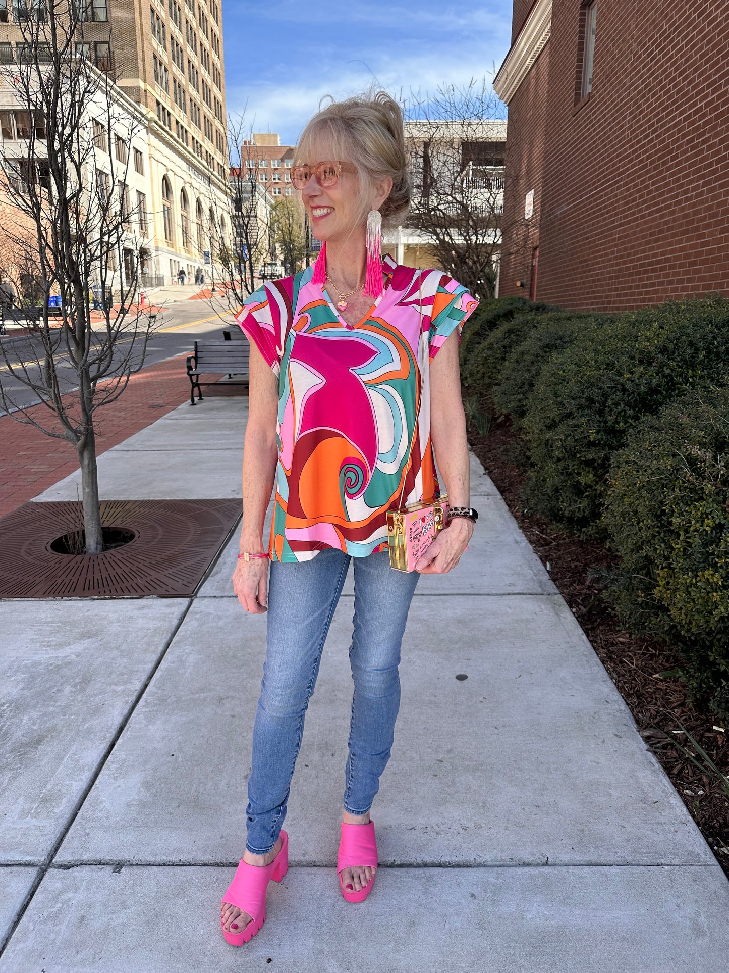 Abstract colored top