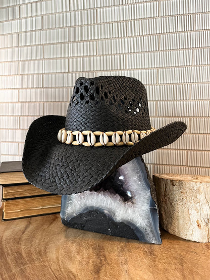 Seashell Beaded Cowboy Hat