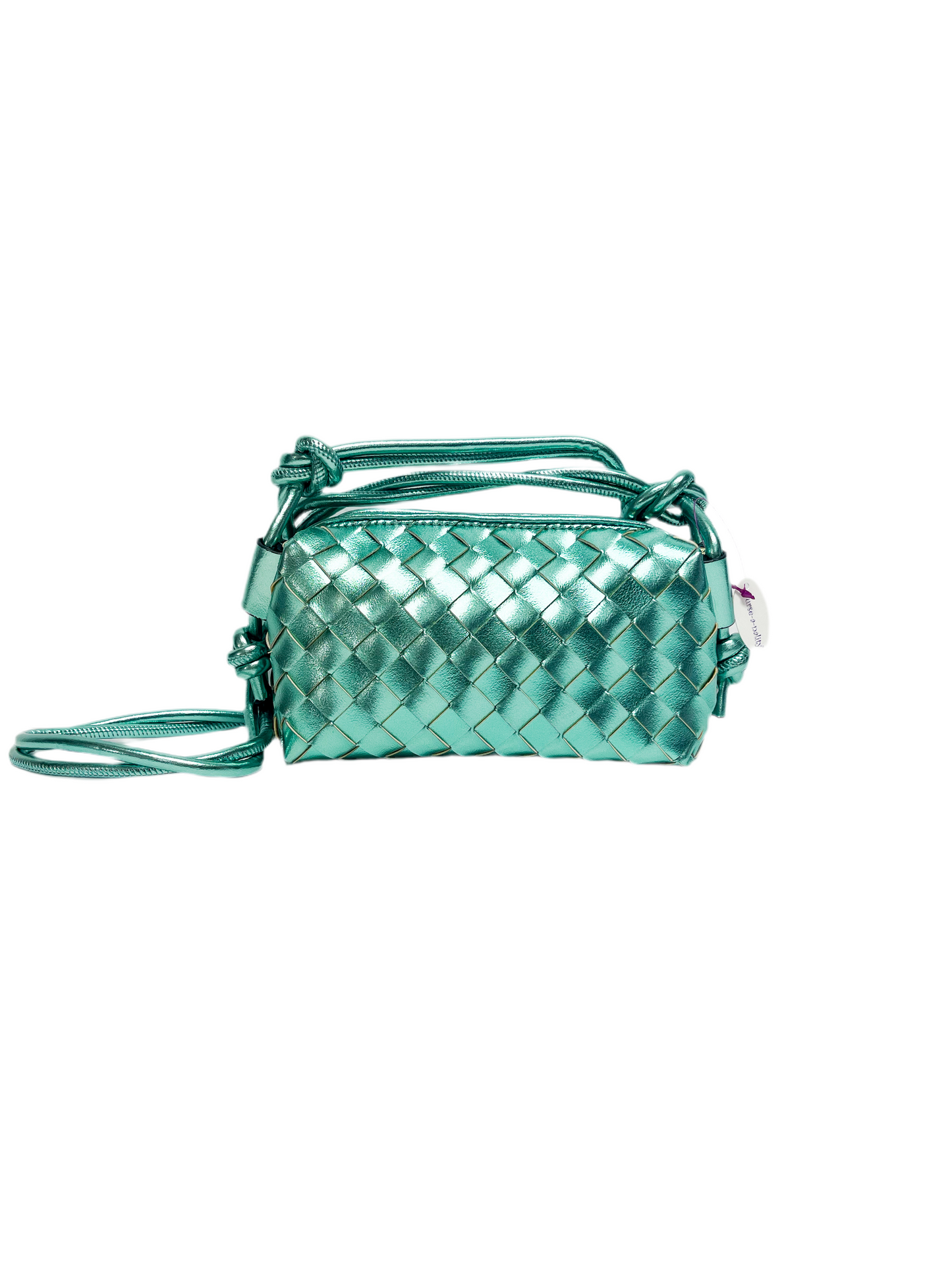 Woven crossbody purse