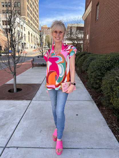 Abstract colored top