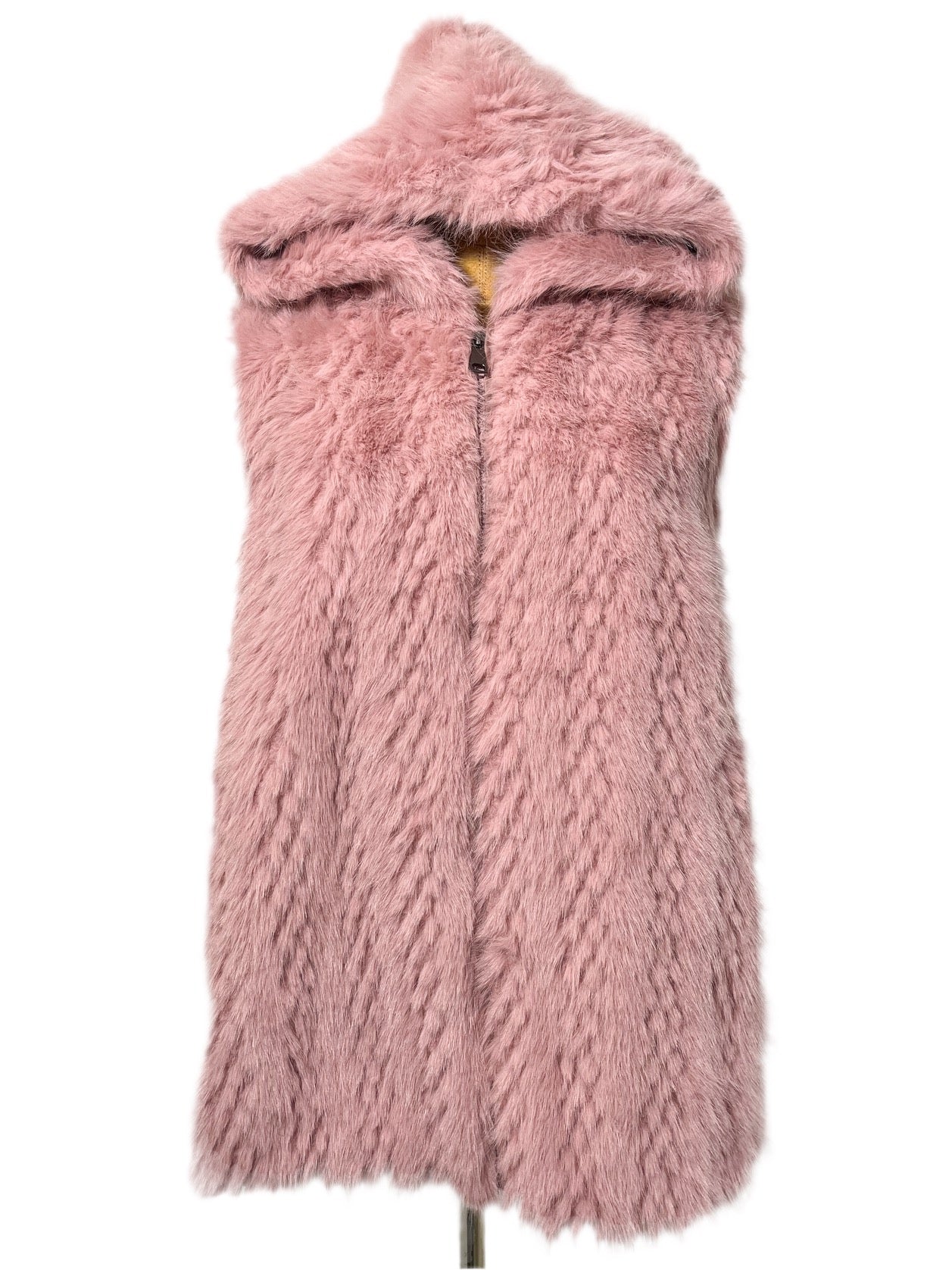 Hooded Faux Fur Vest