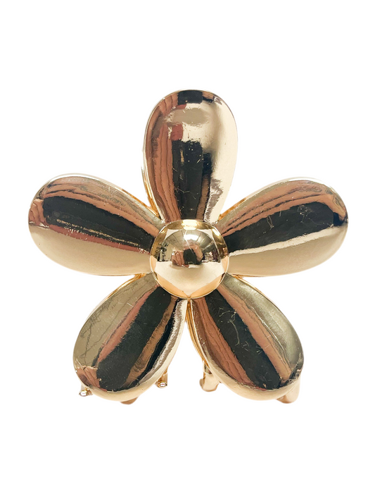 Gold Petal Hair Clip