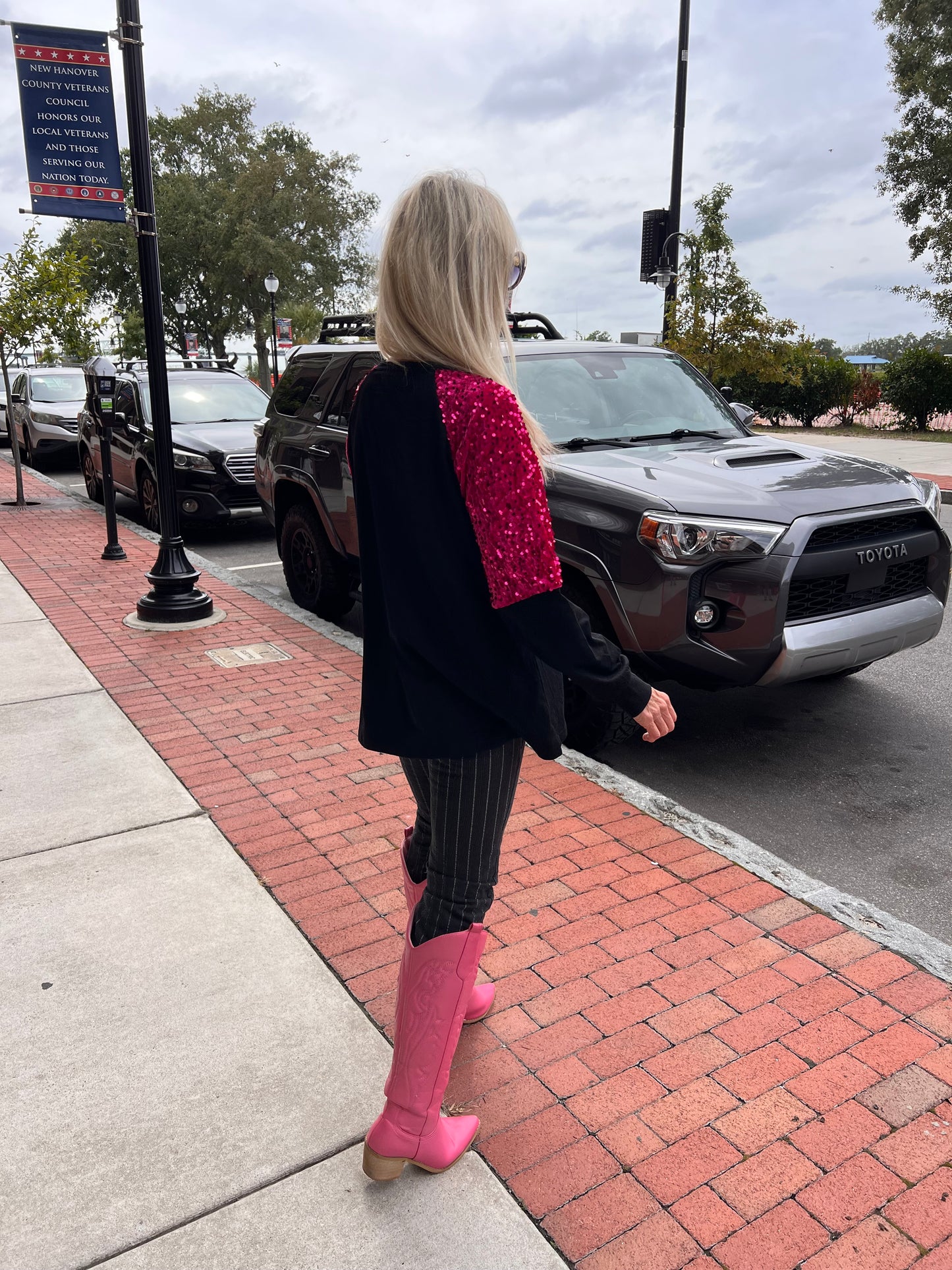 Merry Long Sleeve Sequin Top