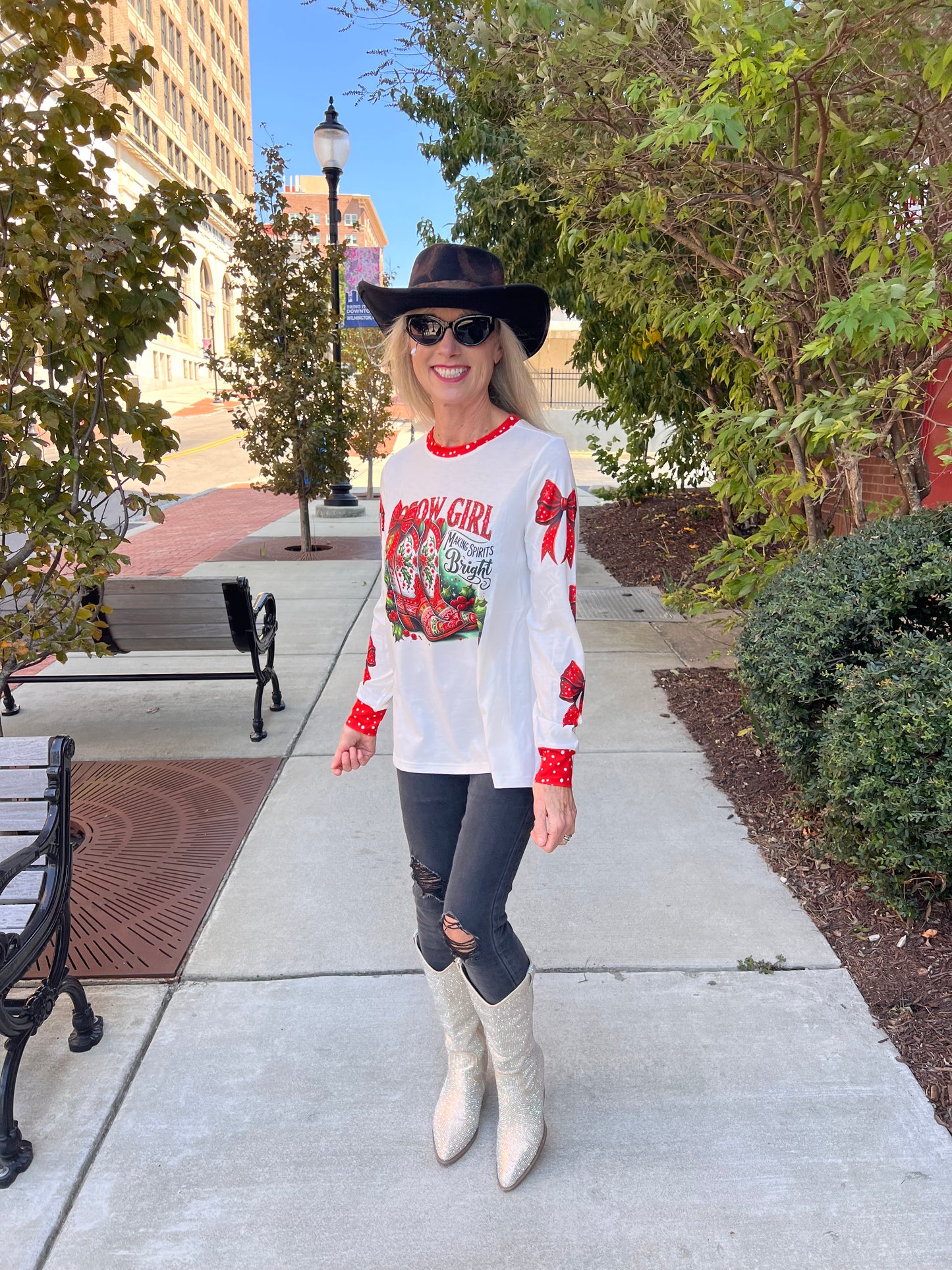 Cowgirl Christmas Top