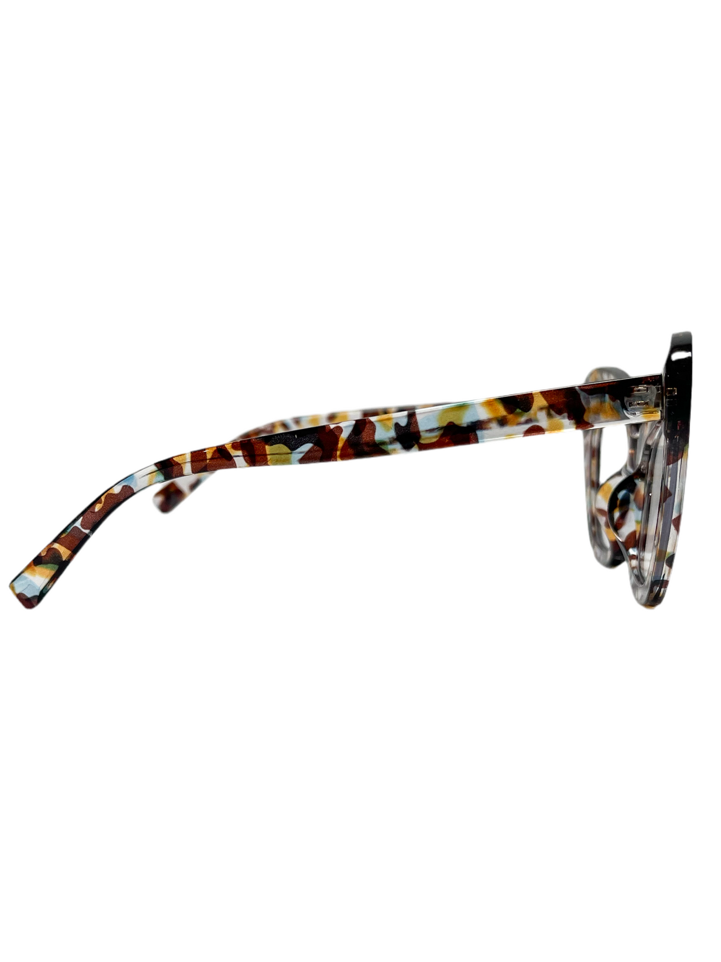 Splattered Clear Sunglasses