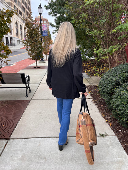 Black Long Sleeve Top