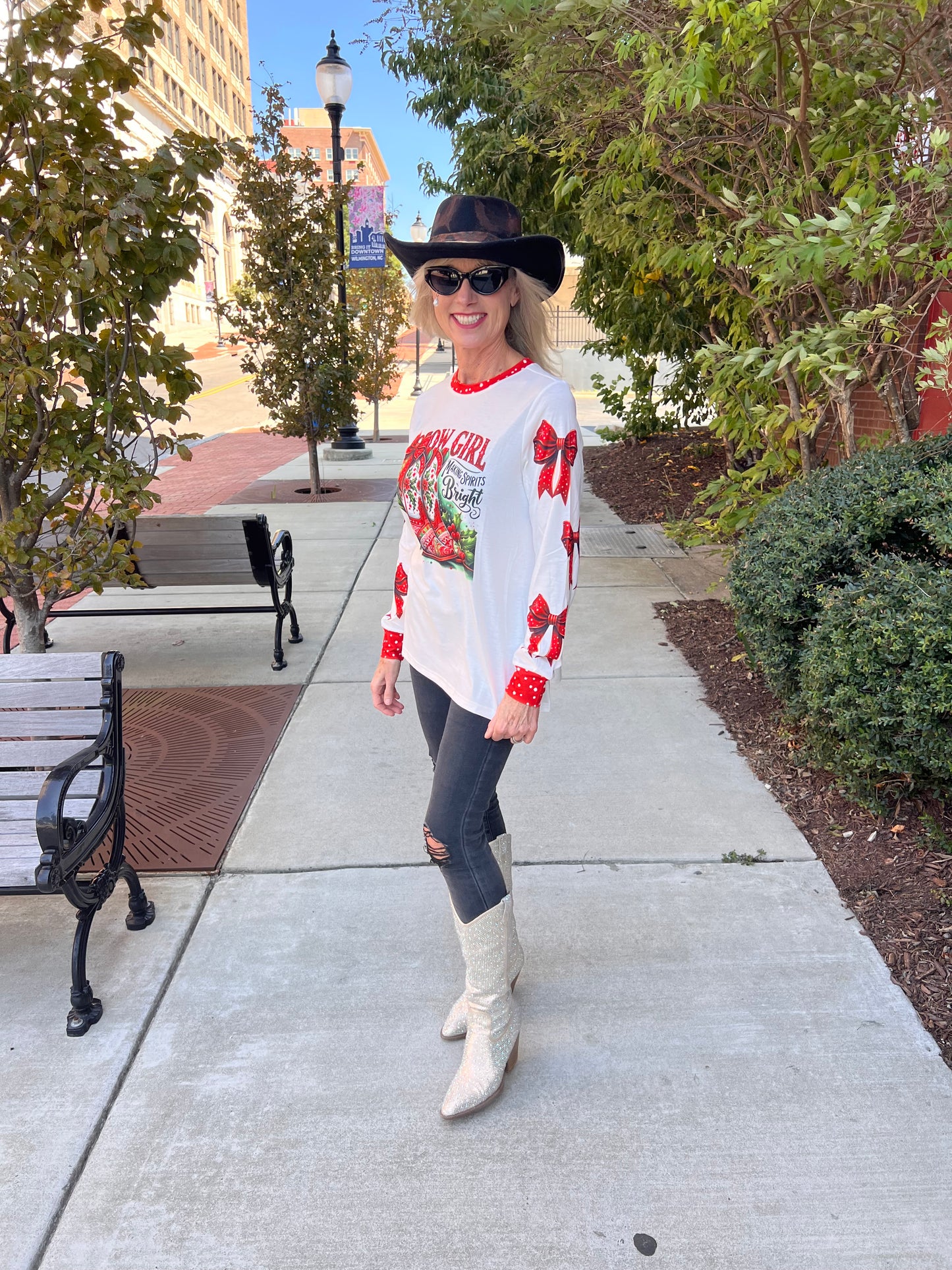 Cowgirl Christmas Top