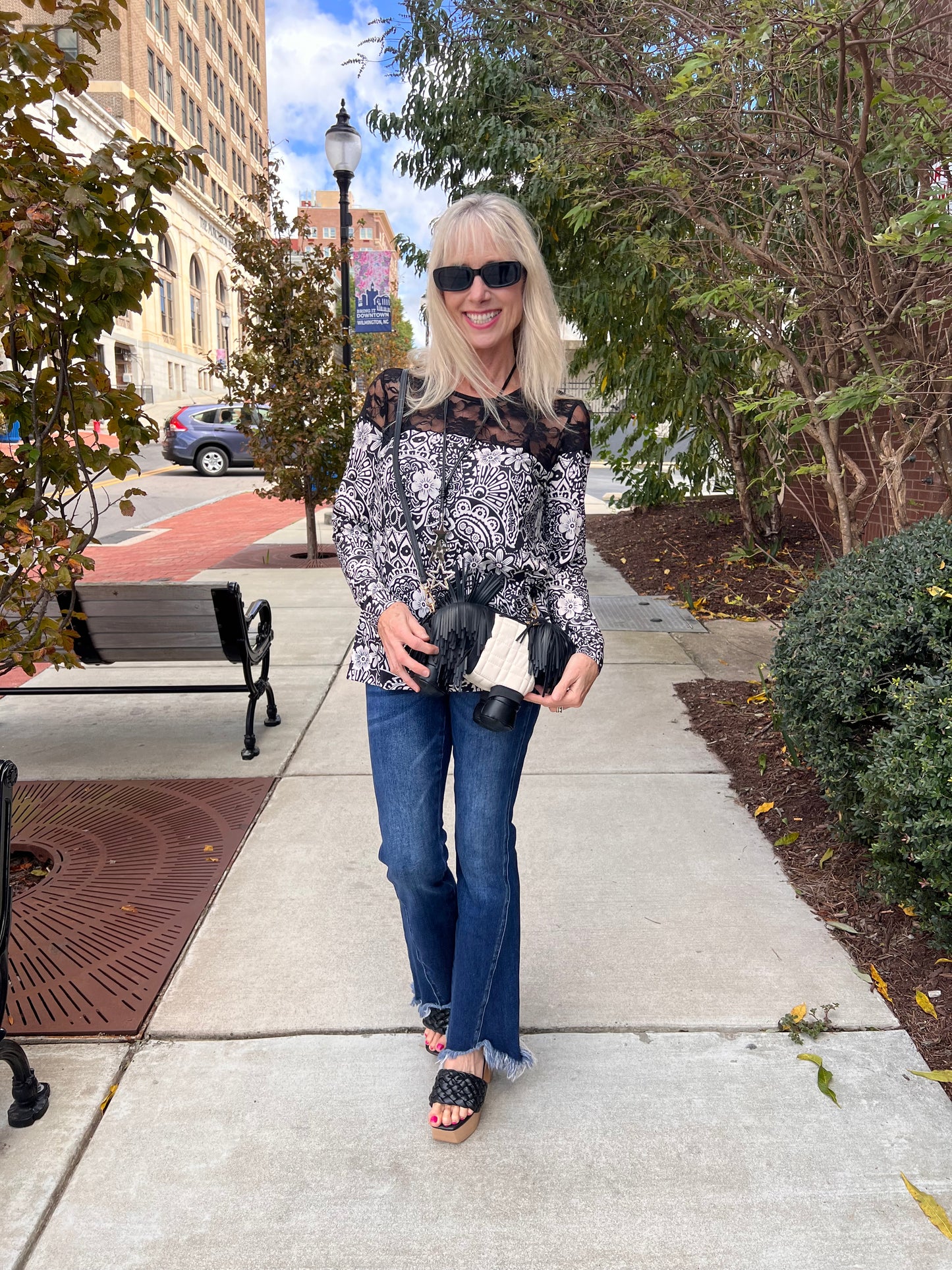 Western Paisley w/Lace Top