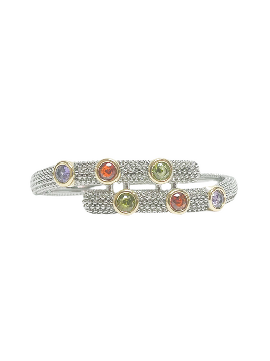 Multicolored crystal bracelet