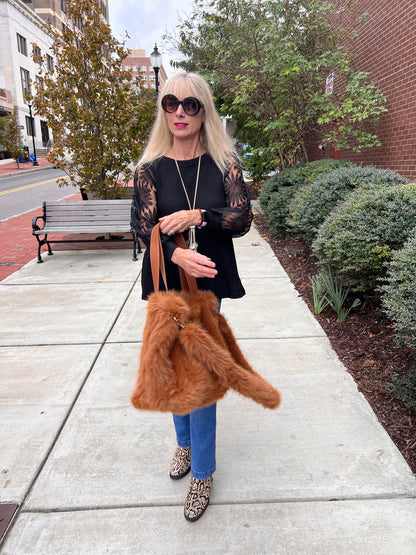 Long Sleeve Top w/Lace Sleeves
