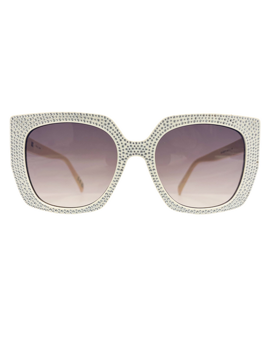 Crystal Brimmed sunglasses