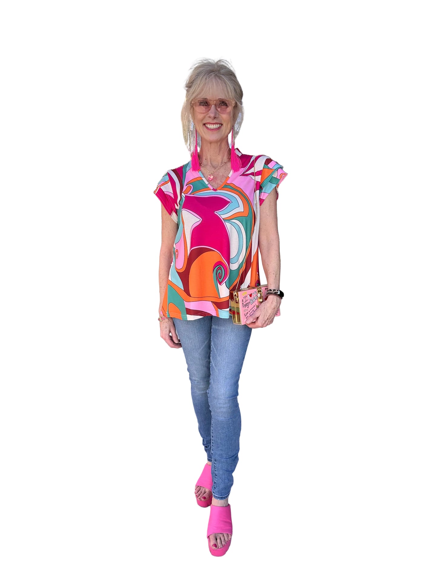 Abstract colored top